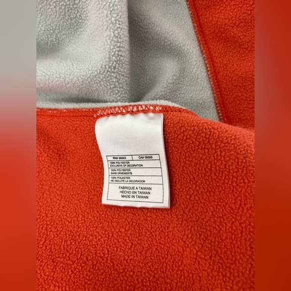 Nike ACG Womens Size Medium Fleece Jacket Full Zip Orange Grey Therma Fit - Picture 6 of 9